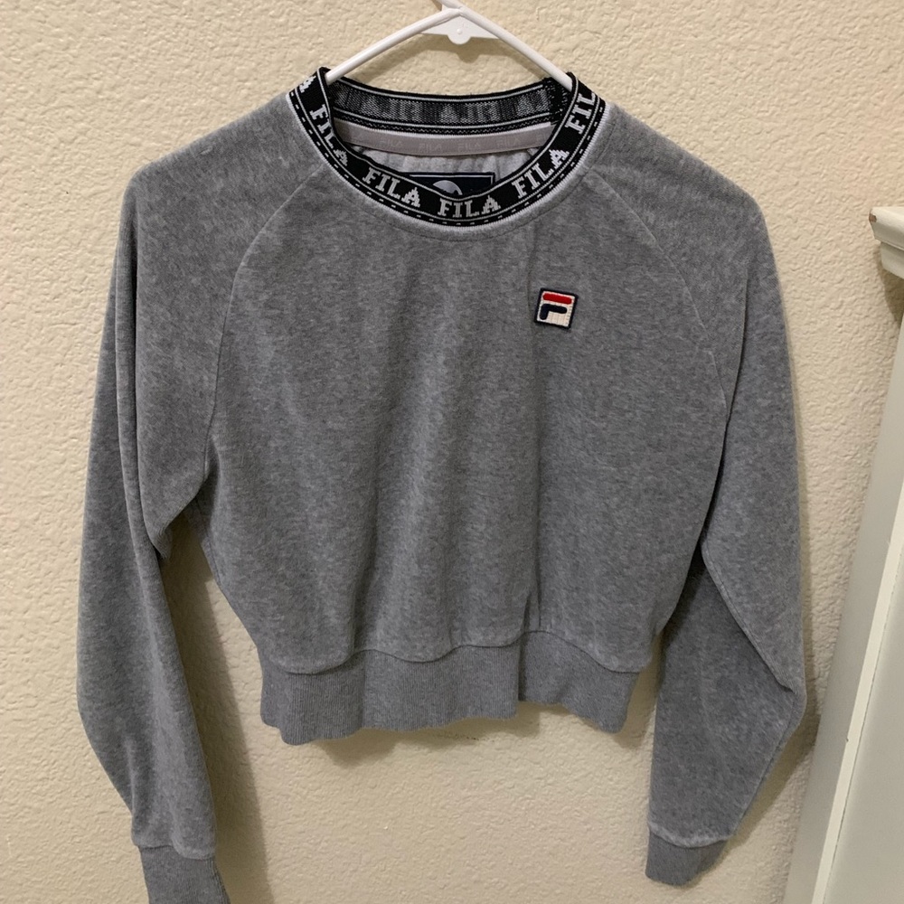 Very cute FILA cropped sweater